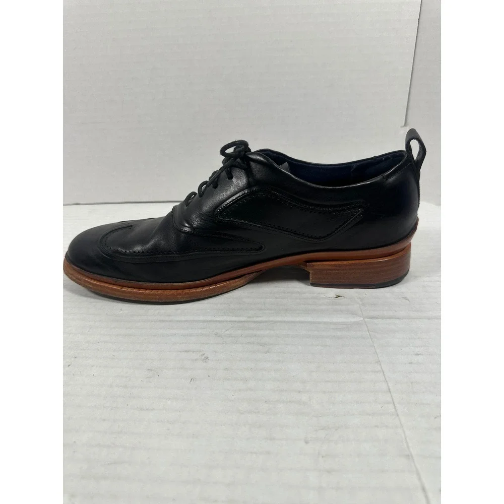 Cole Haan Grand 360 Mens Black Leather Wingtip Oxford Dress Shoes C28182 S: 9.5